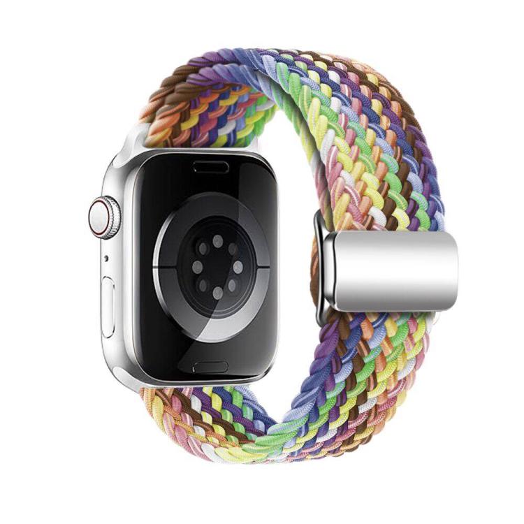 For Apple Watch 46mm / 49mm / 45mm / 44mm Kalebol Nylon Loop Magnetic Buckle Watch Band