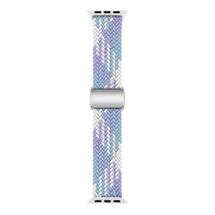 For Apple Watch 46mm / 49mm / 45mm / 44mm Kalebol Nylon Loop Magnetic Buckle Watch Band