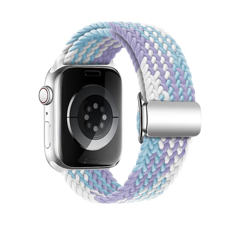 For Apple Watch 46mm / 49mm / 45mm / 44mm Kalebol Nylon Loop Magnetic Buckle Watch Band