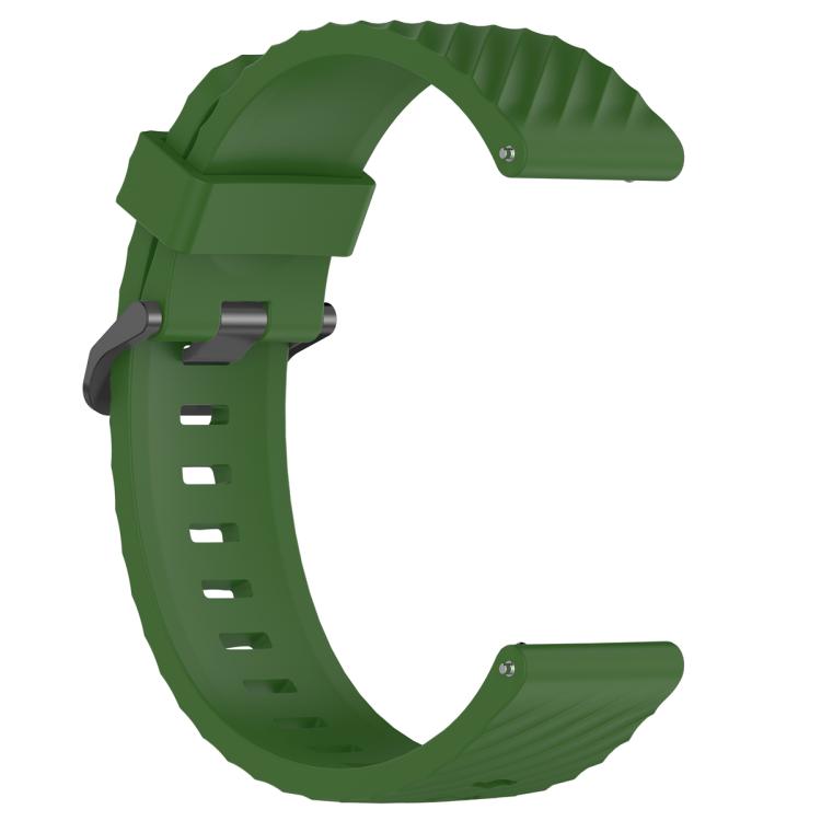 20mm Kalebol Steel Buckle Spruce Silicone Watch Band