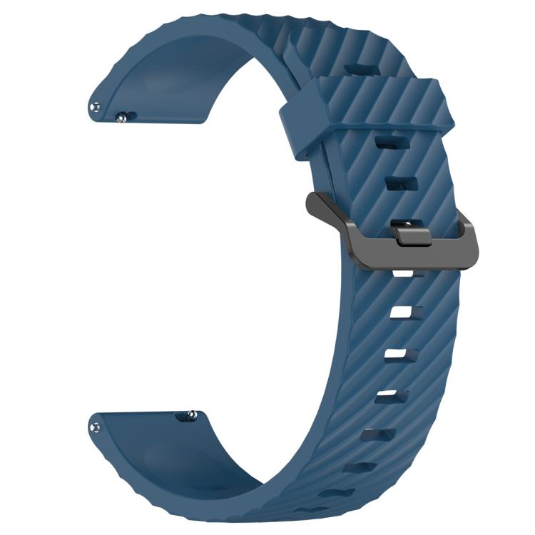 22mm Kalebol Steel Buckle Spruce Silicone Watch Band