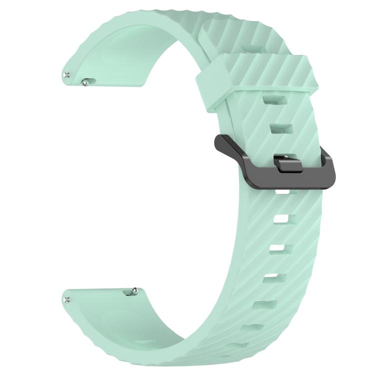 22mm Kalebol Steel Buckle Spruce Silicone Watch Band