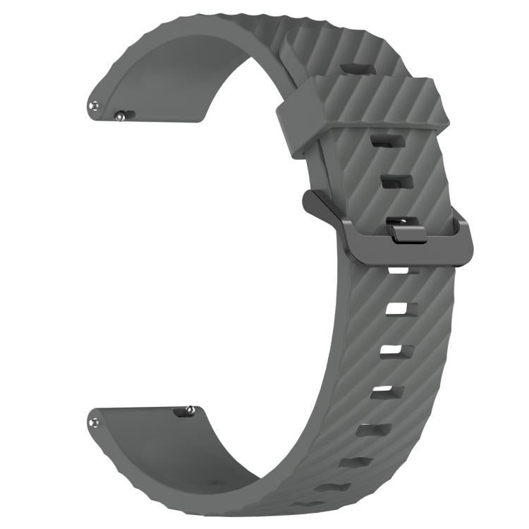 22mm Kalebol Steel Buckle Spruce Silicone Watch Band