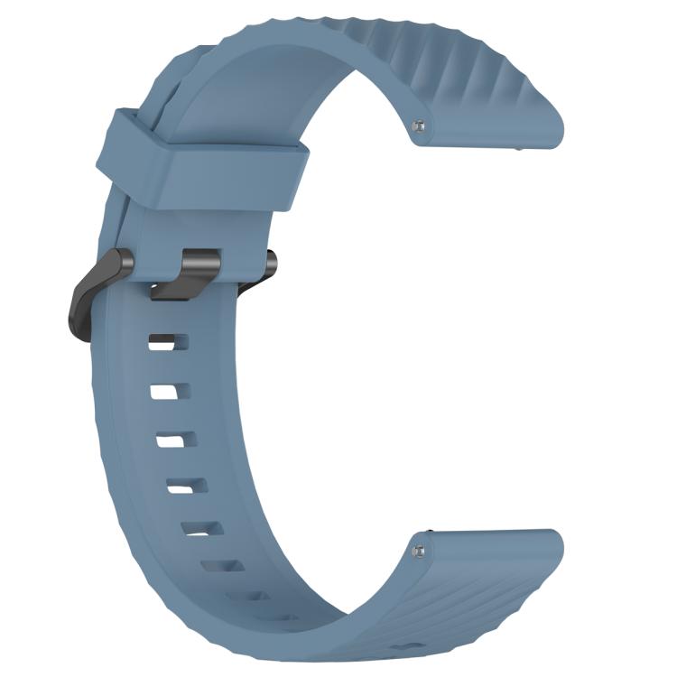 22mm Kalebol Steel Buckle Spruce Silicone Watch Band