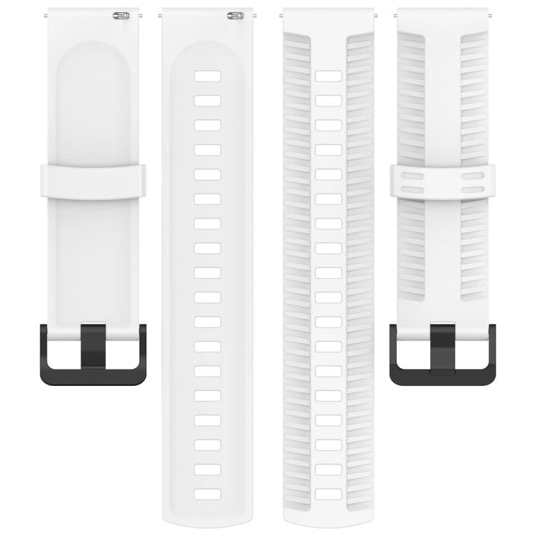 20mm Kalebol Black Buckle Tire Pattern Silicone Watch Band