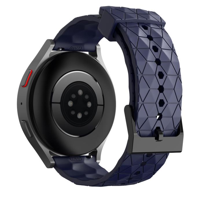 20mm Kalebol Football Pattern Solid Color Silicone Strap
