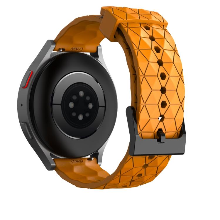 20mm Kalebol Football Pattern Solid Color Silicone Strap