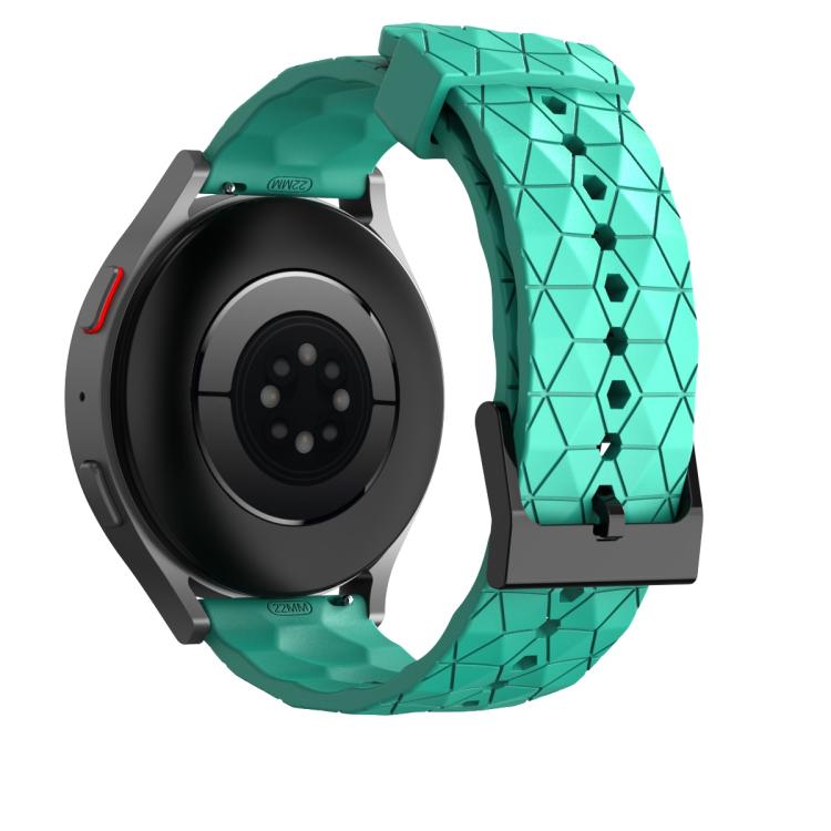 20mm Kalebol Football Pattern Solid Color Silicone Strap
