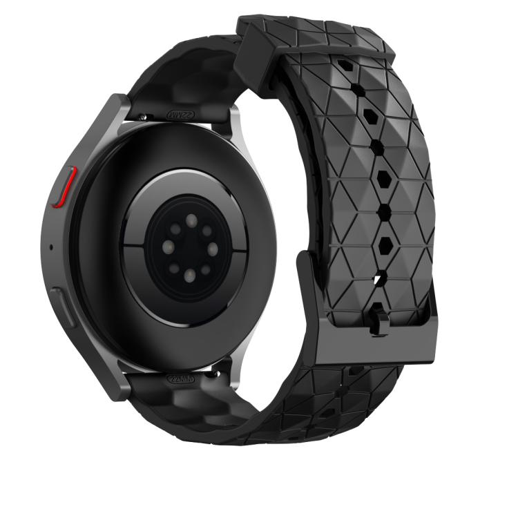 22mm Kalebol Football Pattern Solid Color Silicone Strap
