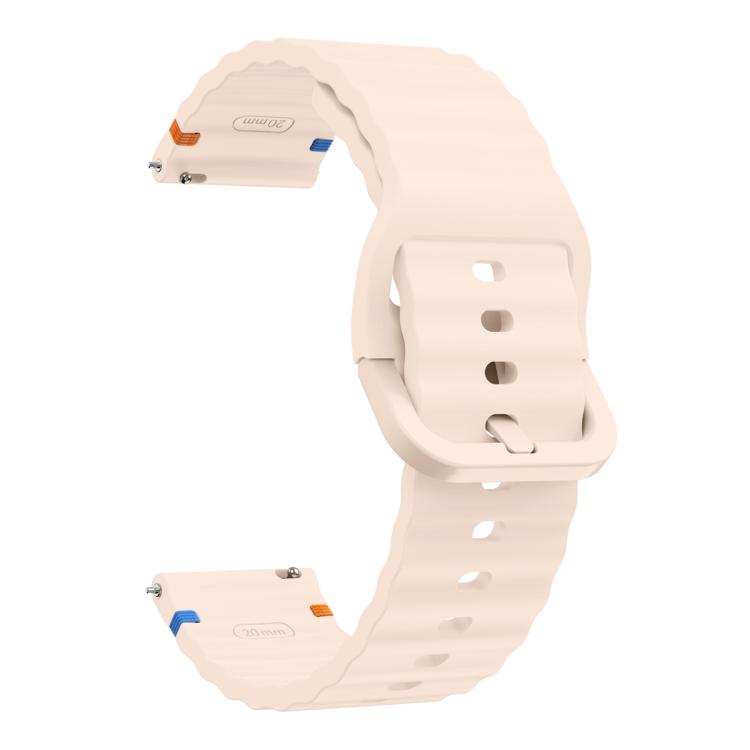 22mm Kalebol Wave Stitch Silicone Watch Band