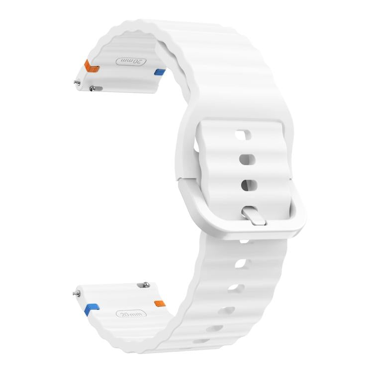 22mm Kalebol Wave Stitch Silicone Watch Band