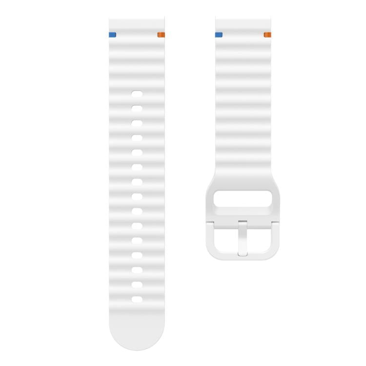 22mm Kalebol Wave Stitch Silicone Watch Band