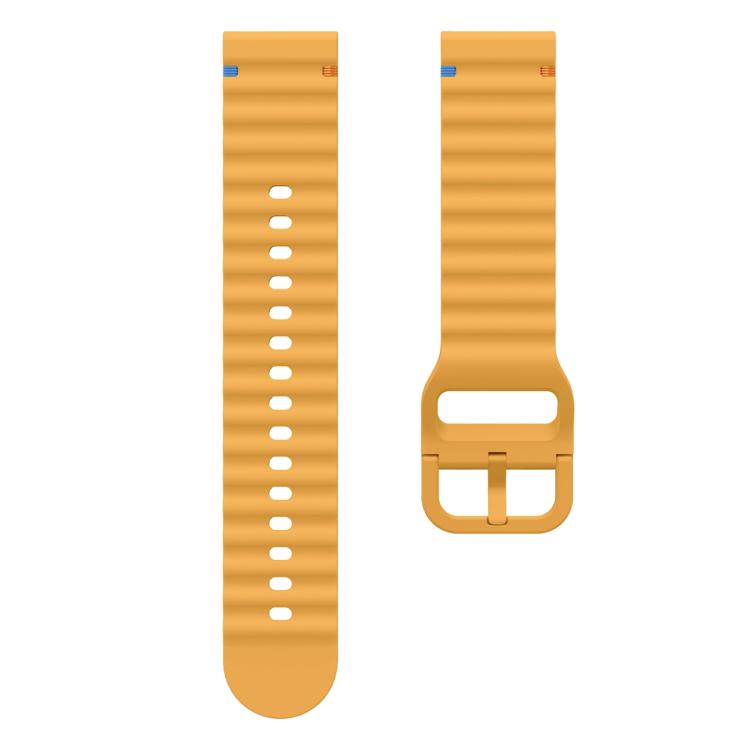 22mm Kalebol Wave Stitch Silicone Watch Band