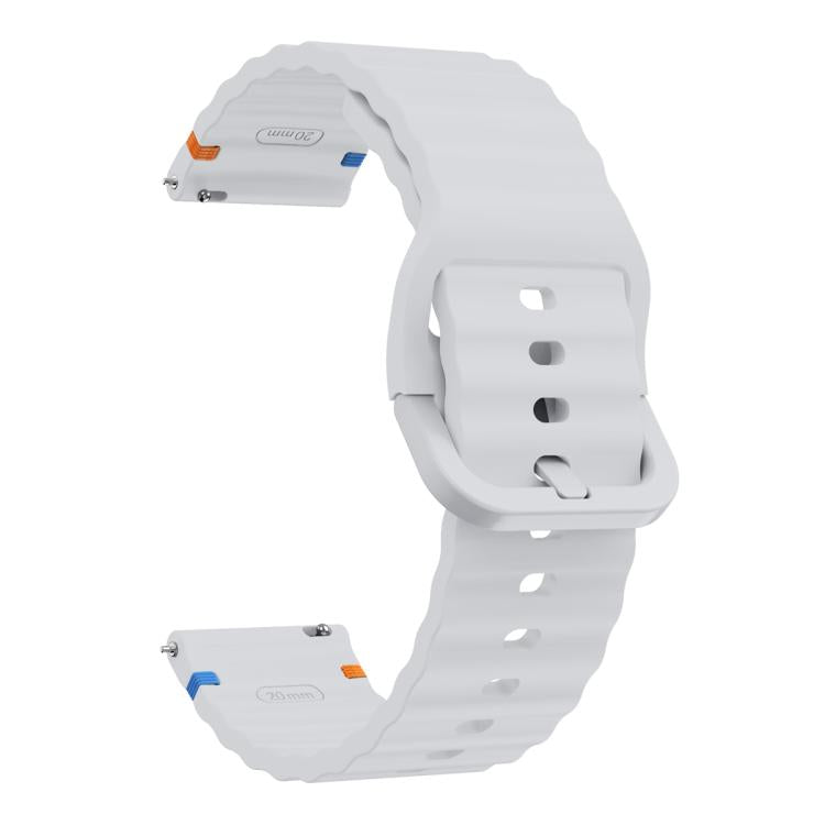 22mm Kalebol Wave Stitch Silicone Watch Band