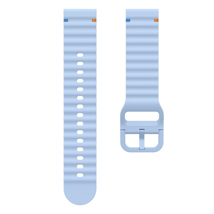 22mm Kalebol Wave Stitch Silicone Watch Band