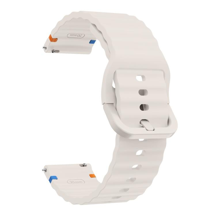 22mm Kalebol Wave Stitch Silicone Watch Band