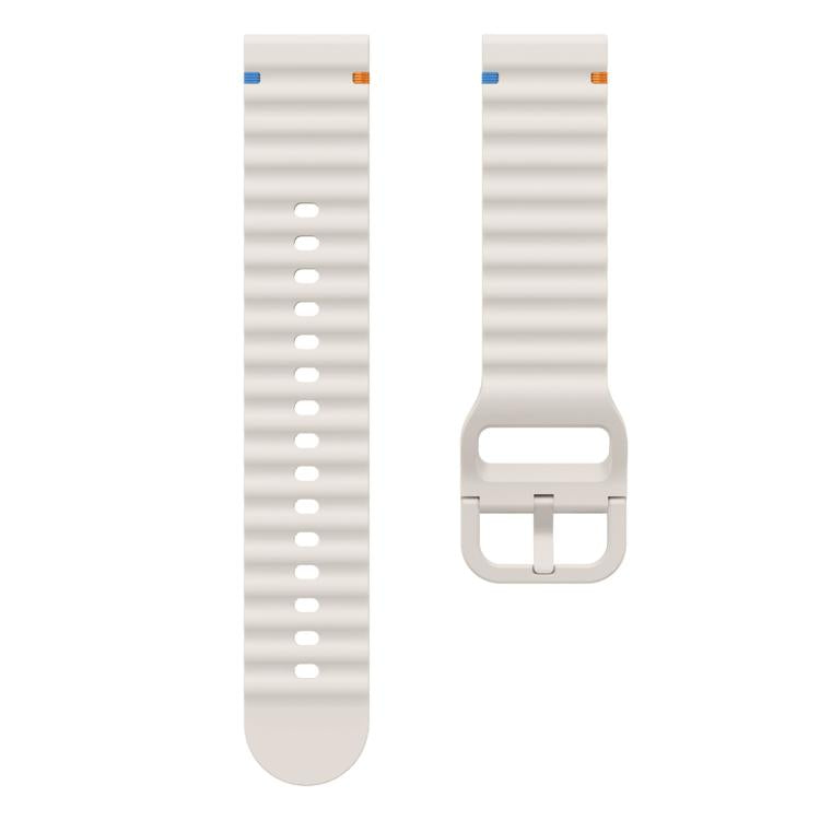 22mm Kalebol Wave Stitch Silicone Watch Band