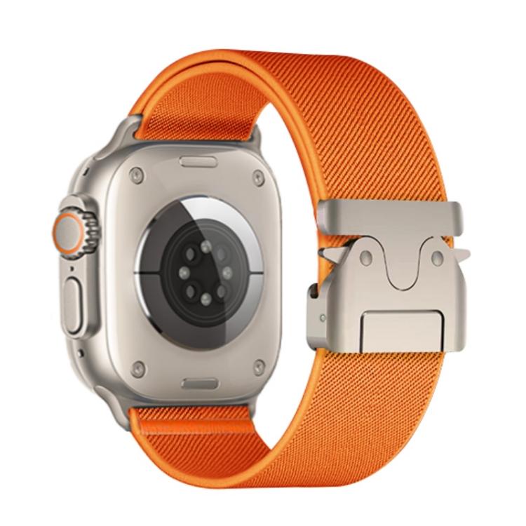 For Apple Watch 46mm / 49mm / 45mm / 44mm Kalebol Parachute Buckle Elastic Nylon Watch Band