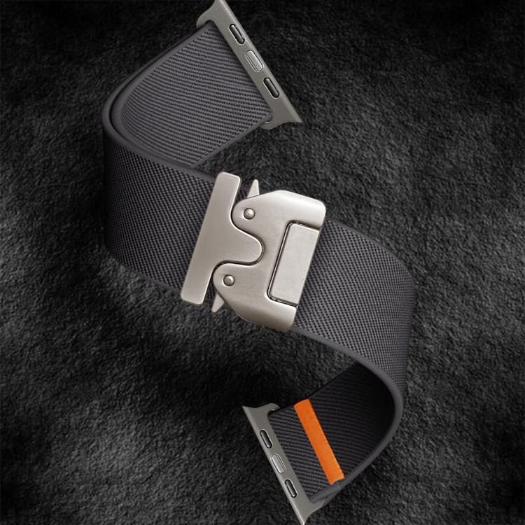 For Apple Watch 46mm / 49mm / 45mm / 44mm Kalebol Parachute Buckle Elastic Nylon Watch Band