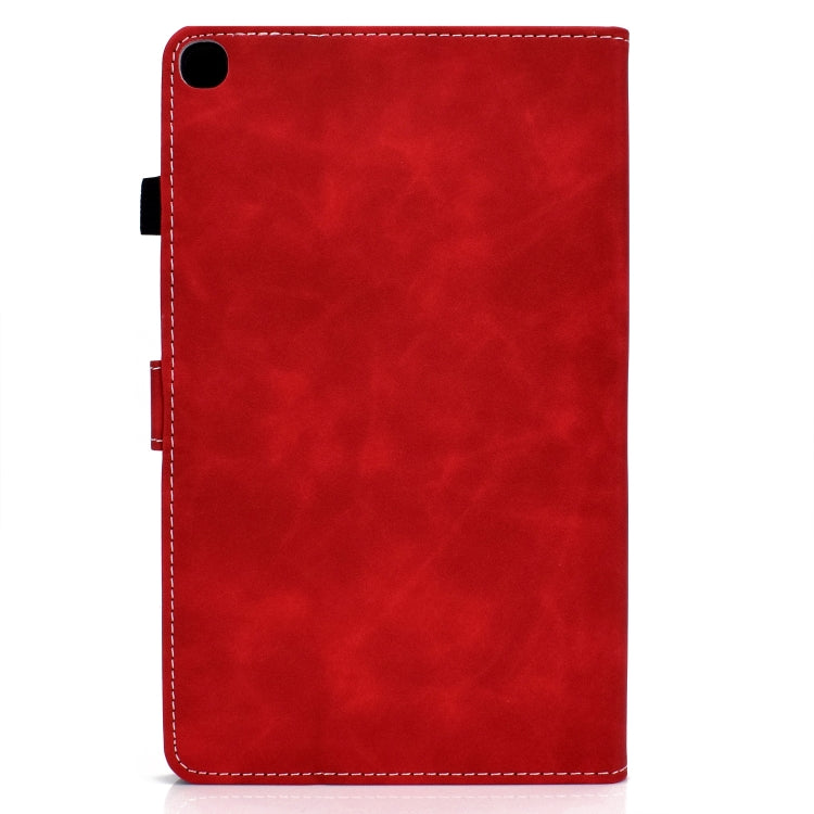 For Samsung Galaxy Tab A7 10.4 2020 T500 Cowhide Texture Horizontal Flip Leather Case with Holder & Card Slots