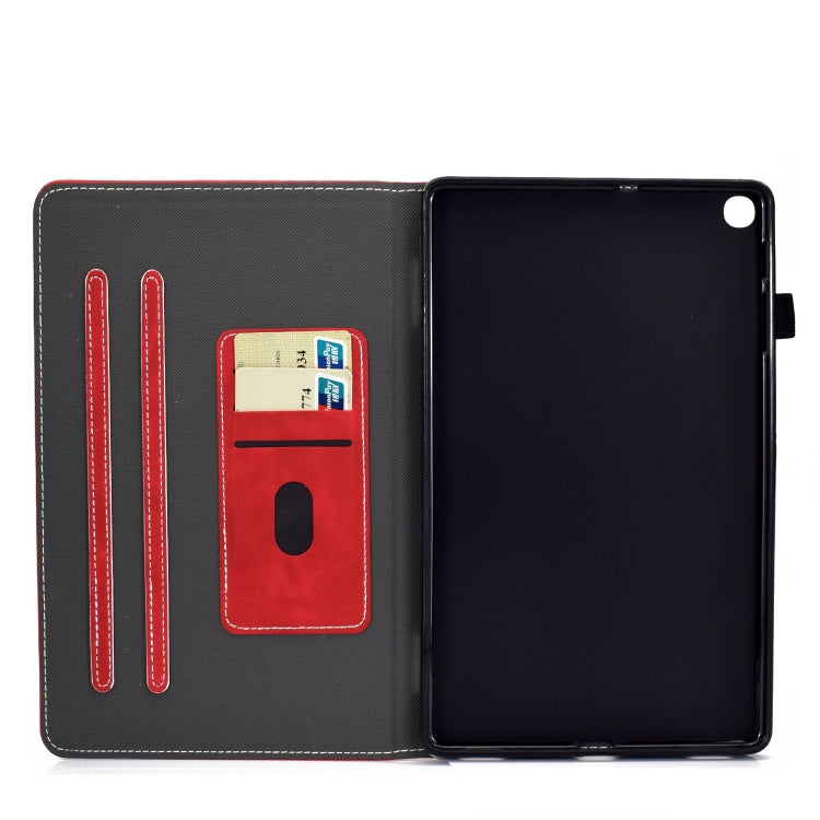 For Samsung Galaxy Tab A7 10.4 2020 T500 Cowhide Texture Horizontal Flip Leather Case with Holder & Card Slots