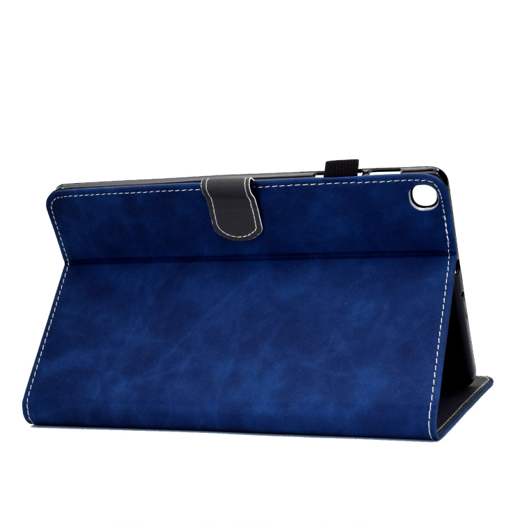 For Samsung Galaxy Tab A7 10.4 2020 T500 Cowhide Texture Horizontal Flip Leather Case with Holder & Card Slots