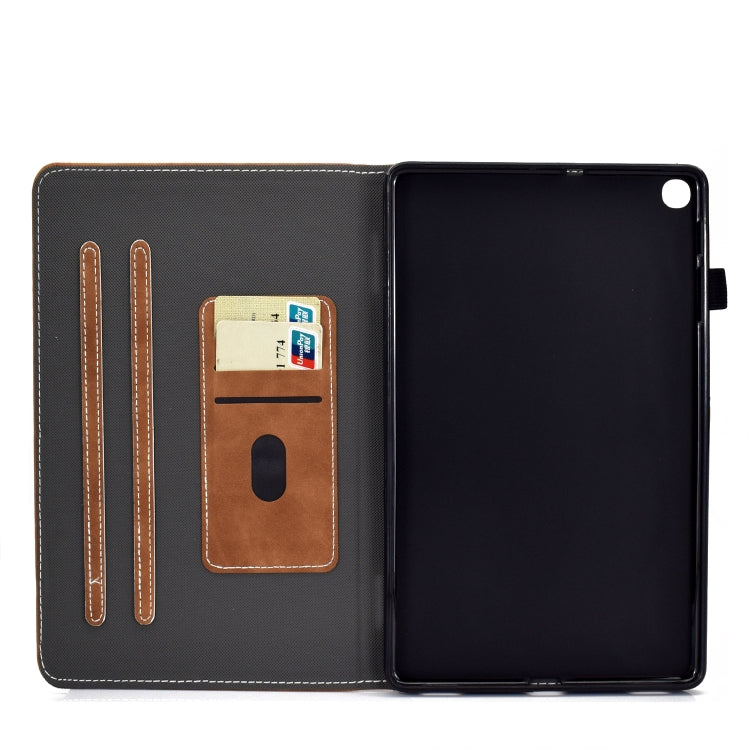 For Samsung Galaxy Tab A7 10.4 2020 T500 Cowhide Texture Horizontal Flip Leather Case with Holder & Card Slots