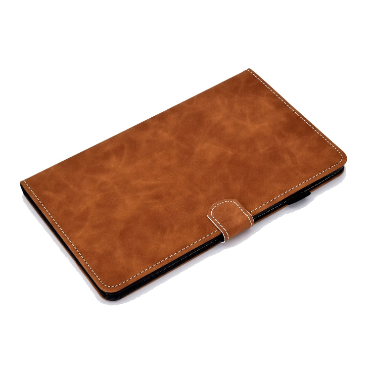 For Samsung Galaxy Tab A7 10.4 2020 T500 Cowhide Texture Horizontal Flip Leather Case with Holder & Card Slots
