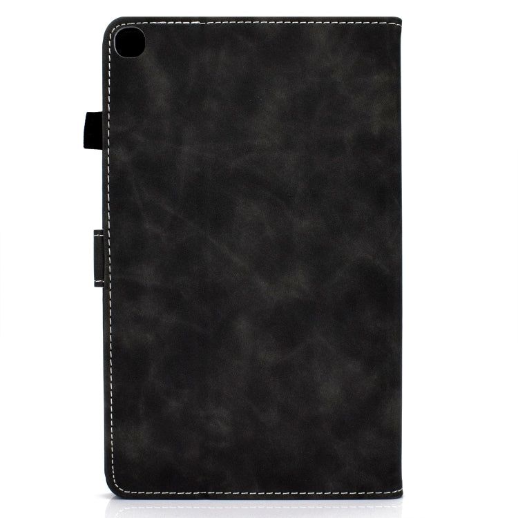 For Samsung Galaxy Tab A7 10.4 2020 T500 Cowhide Texture Horizontal Flip Leather Case with Holder & Card Slots
