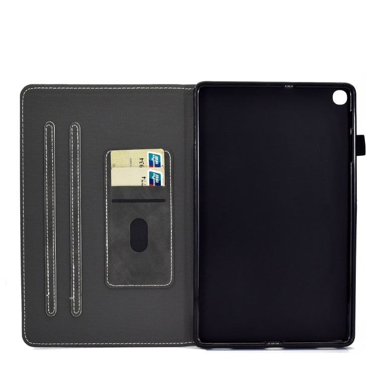 For Samsung Galaxy Tab A7 10.4 2020 T500 Cowhide Texture Horizontal Flip Leather Case with Holder & Card Slots