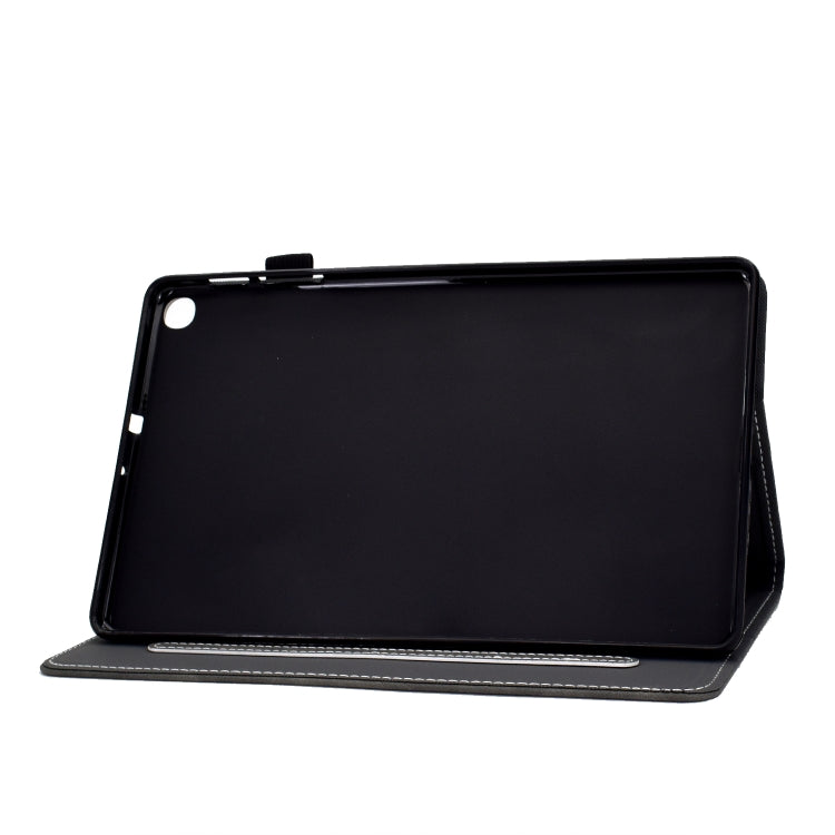 For Samsung Galaxy Tab A7 10.4 2020 T500 Cowhide Texture Horizontal Flip Leather Case with Holder & Card Slots