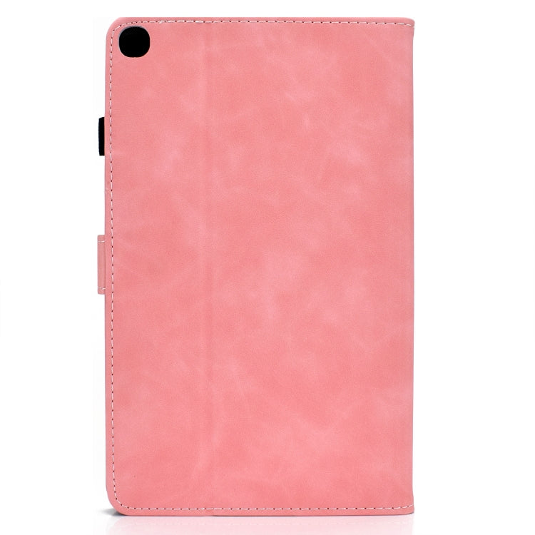 For Samsung Galaxy Tab A7 10.4 2020 T500 Cowhide Texture Horizontal Flip Leather Case with Holder & Card Slots