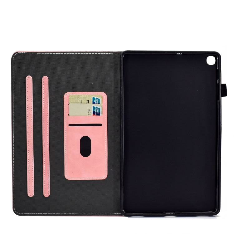 For Samsung Galaxy Tab A7 10.4 2020 T500 Cowhide Texture Horizontal Flip Leather Case with Holder & Card Slots