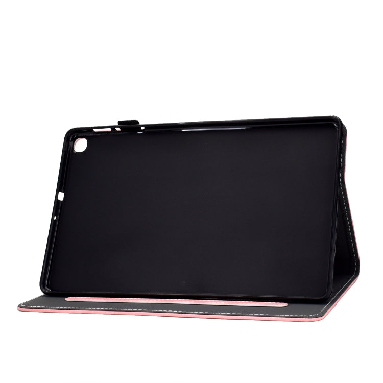 For Samsung Galaxy Tab A7 10.4 2020 T500 Cowhide Texture Horizontal Flip Leather Case with Holder & Card Slots