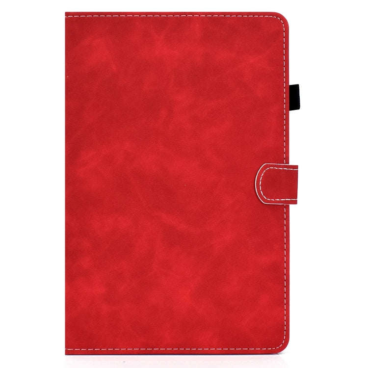 For Samsung Galaxy Tab S8 / Galaxy Tab S7 T870 Cowhide Texture Horizontal Flip Leather Case with Holder & Card Slots & Sleep / Wake-up Function