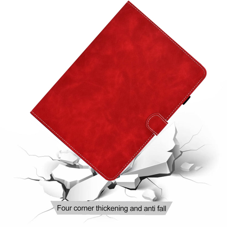 For Samsung Galaxy Tab S8 / Galaxy Tab S7 T870 Cowhide Texture Horizontal Flip Leather Case with Holder & Card Slots & Sleep / Wake-up Function