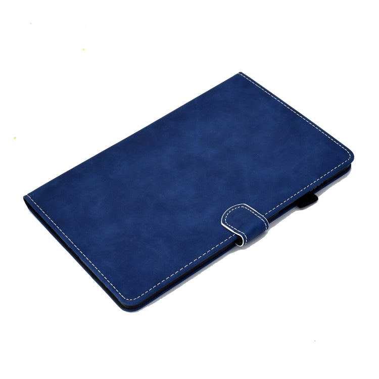 For Samsung Galaxy Tab S8 / Galaxy Tab S7 T870 Cowhide Texture Horizontal Flip Leather Case with Holder & Card Slots & Sleep / Wake-up Function