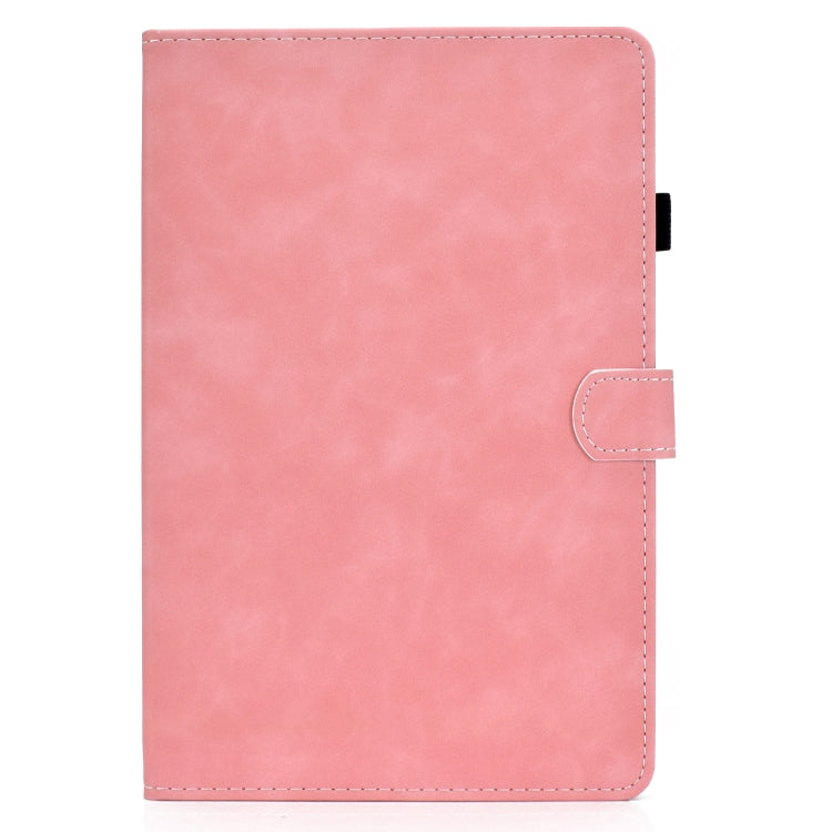 For Samsung Galaxy Tab S8 / Galaxy Tab S7 T870 Cowhide Texture Horizontal Flip Leather Case with Holder & Card Slots & Sleep / Wake-up Function