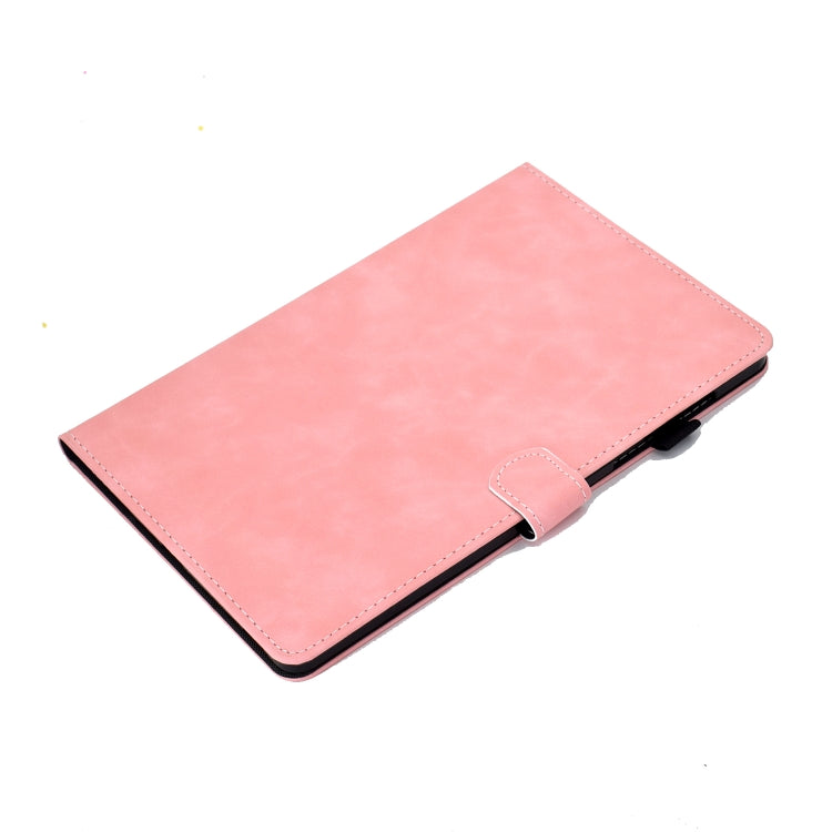For Samsung Galaxy Tab S8 / Galaxy Tab S7 T870 Cowhide Texture Horizontal Flip Leather Case with Holder & Card Slots & Sleep / Wake-up Function