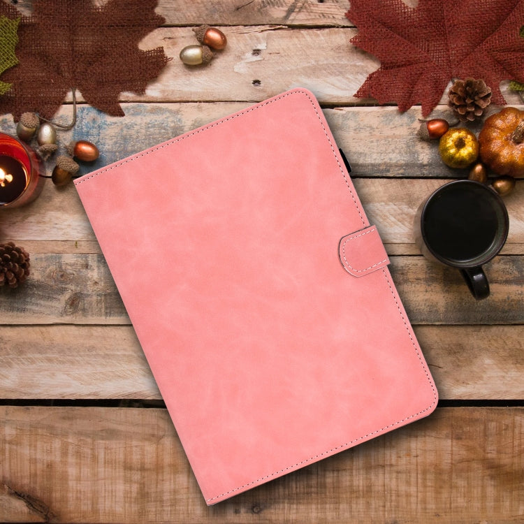 For Samsung Galaxy Tab S8 / Galaxy Tab S7 T870 Cowhide Texture Horizontal Flip Leather Case with Holder & Card Slots & Sleep / Wake-up Function