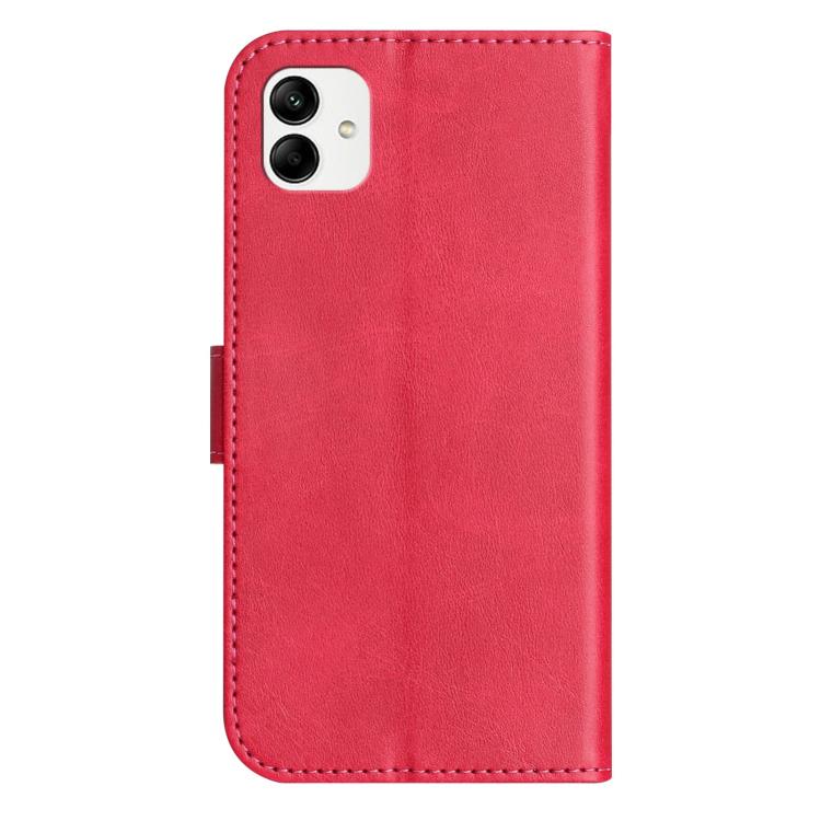 For Samsung Galaxy A05 Dual-Folded S-shape Leather Phone Case