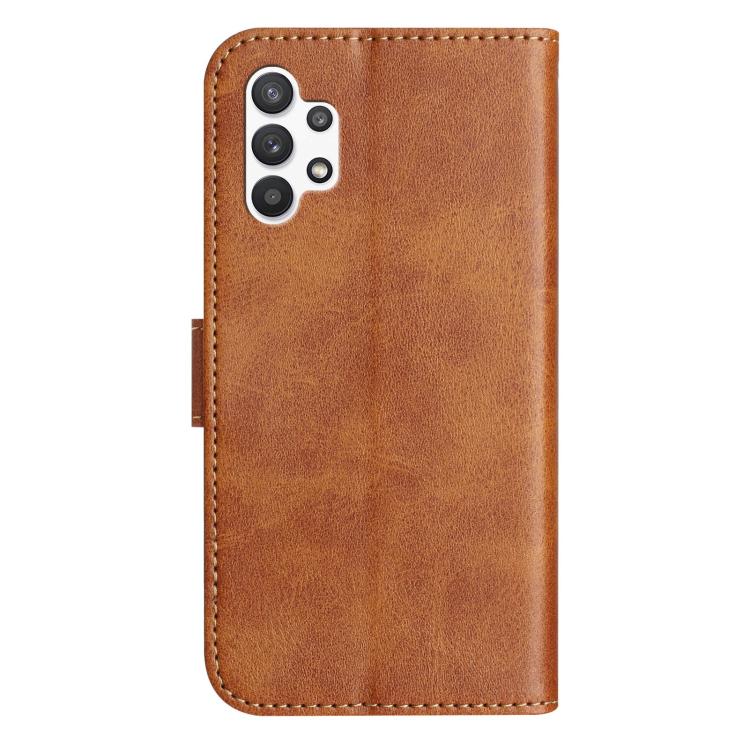For Samsung Galaxy A13 4G Dual-Folded S-shape Leather Phone Case