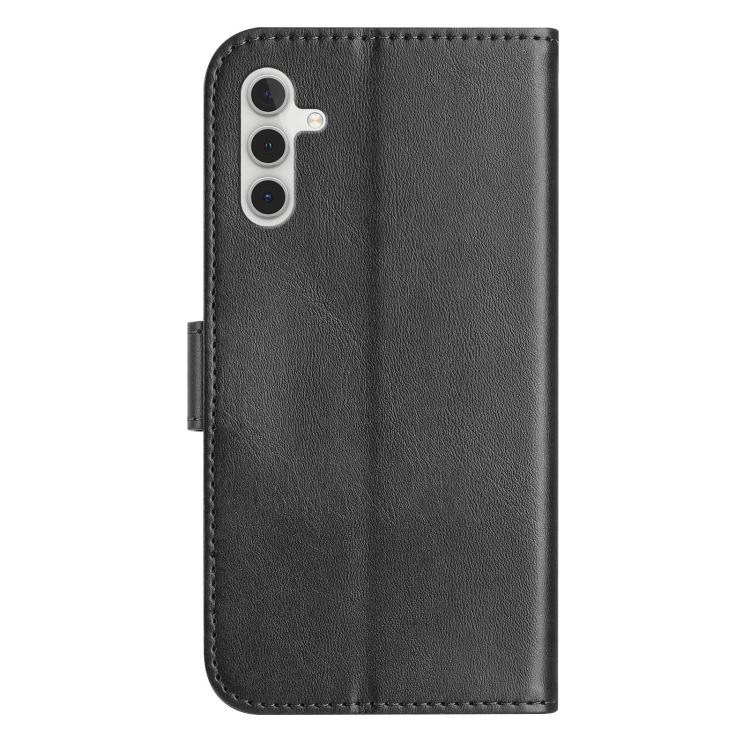For Samsung Galaxy A24 5G Dual-Folded S-shape Leather Phone Case