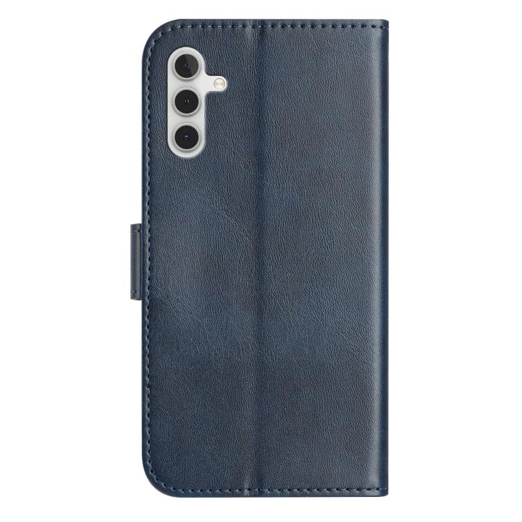 For Samsung Galaxy A25 5G Dual-Folded S-shape Leather Phone Case