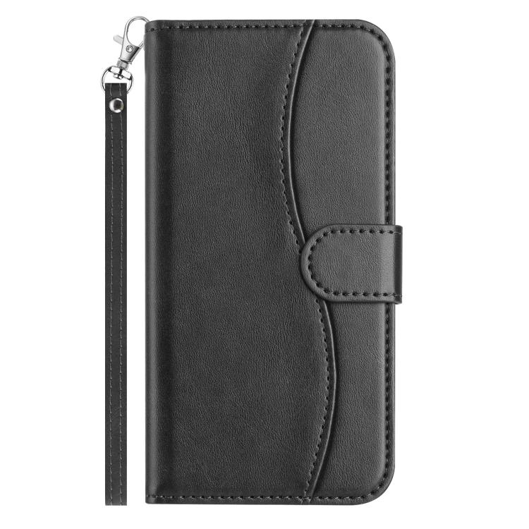 For Samsung Galaxy A32 4G Dual-Folded S-shape Leather Phone Case