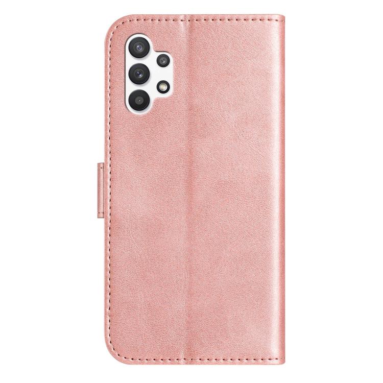 For Samsung Galaxy A32 5G Dual-Folded S-shape Leather Phone Case