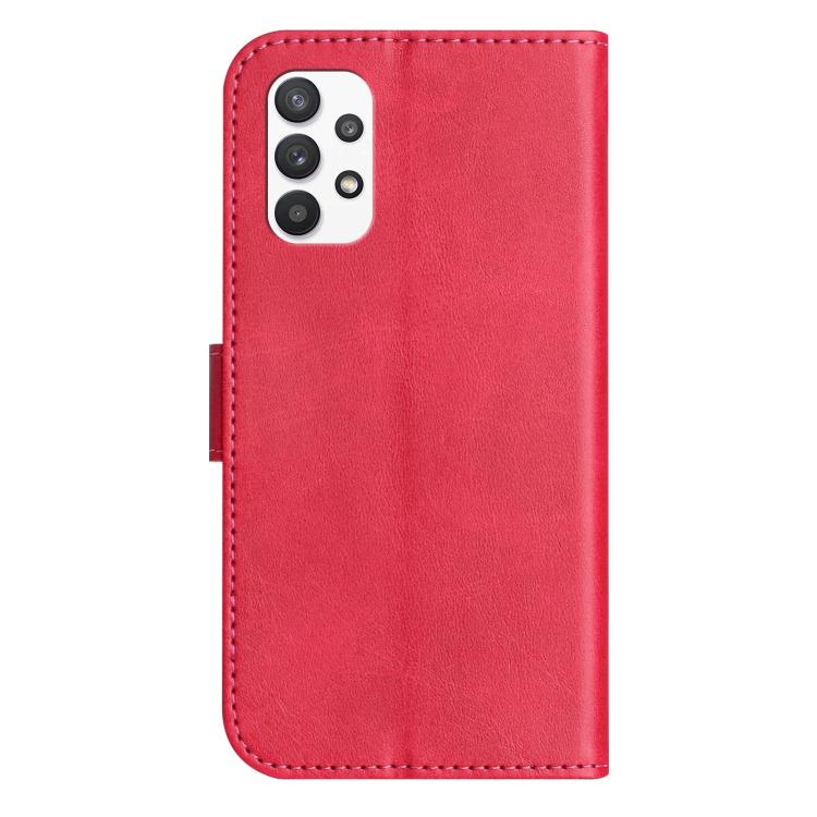 For Samsung Galaxy A33 5G Dual-Folded S-shape Leather Phone Case