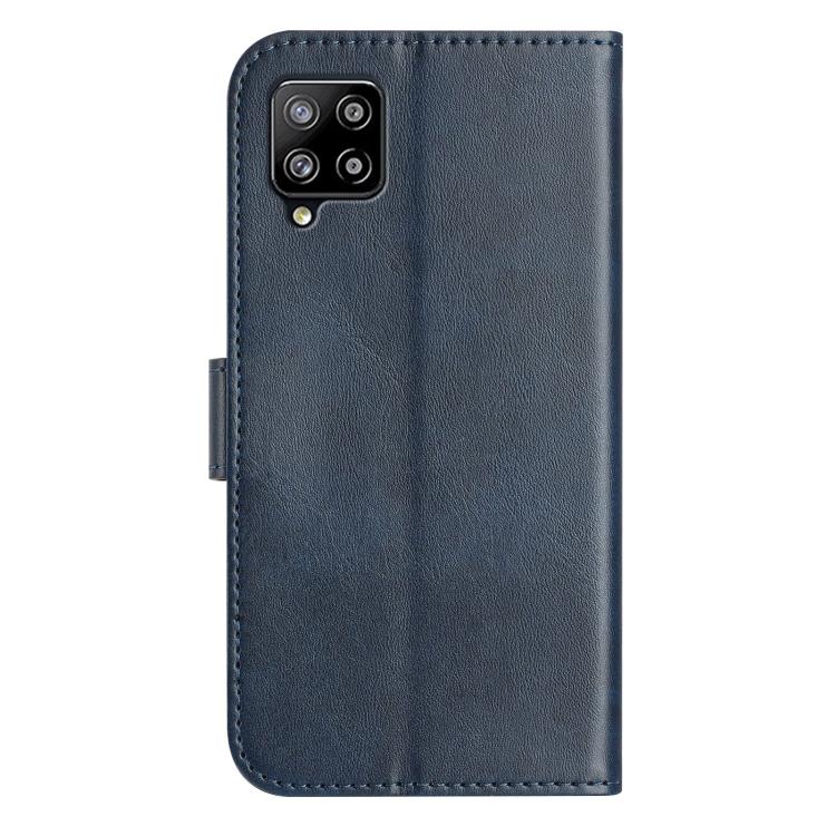 For Samsung Galaxy A42 5G Dual-Folded S-shape Leather Phone Case