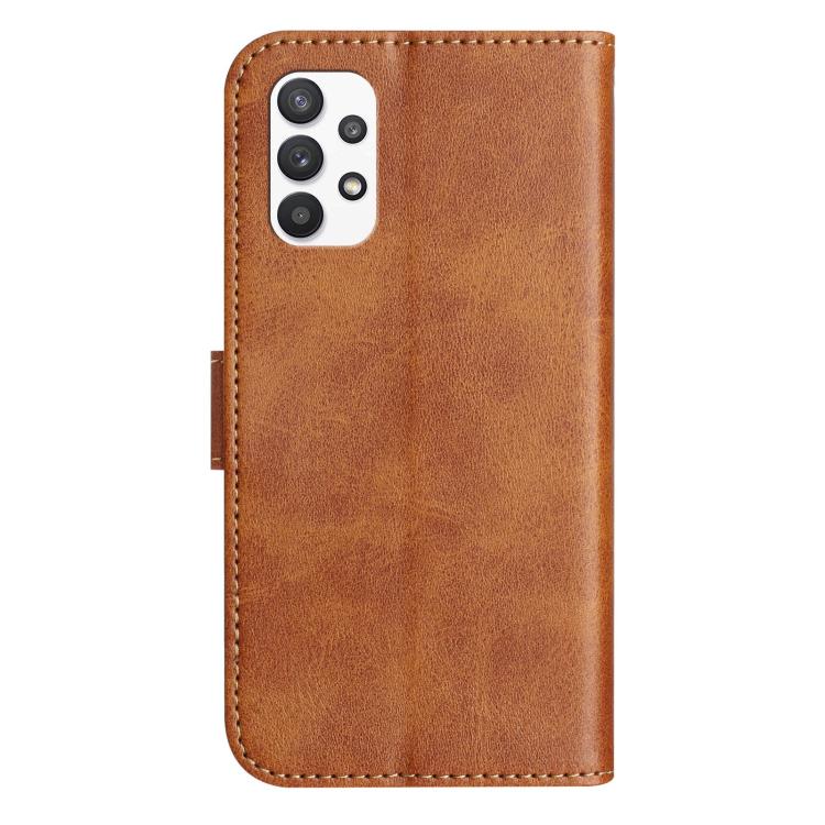 For Samsung Galaxy A53 5G Dual-Folded S-shape Leather Phone Case
