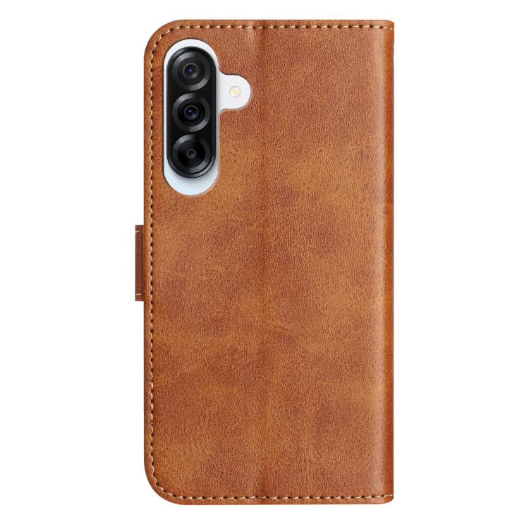For Samsung Galaxy A56 5G Dual-Folded S-shape Leather Phone Case
